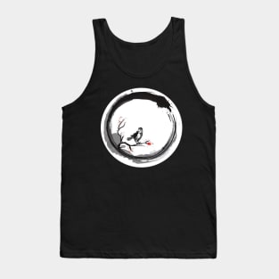 Zen With Beautiful Bird Tank Top